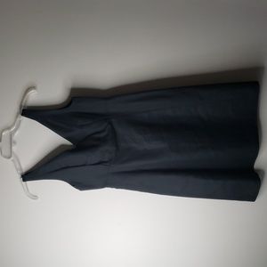 J.Crew Little Black 100% Cotton Vneck Sleeveless Dress P8 Brand New Small